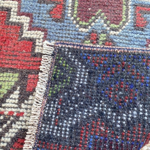 🧿Mini Turkish hand woven wool rug - Picture 4 of 4